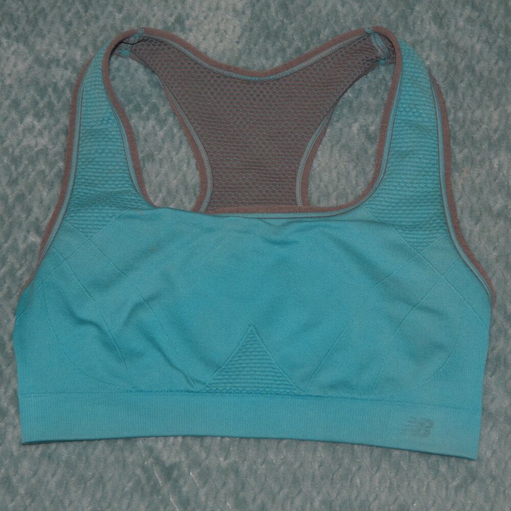 Blue/Gray reversible sports bra